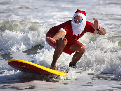 Surfing Santas of Cocoa Beach