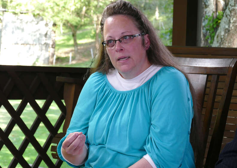 Kim Davis Former County Clerk Who Refused To Issue Same Sex Marriage