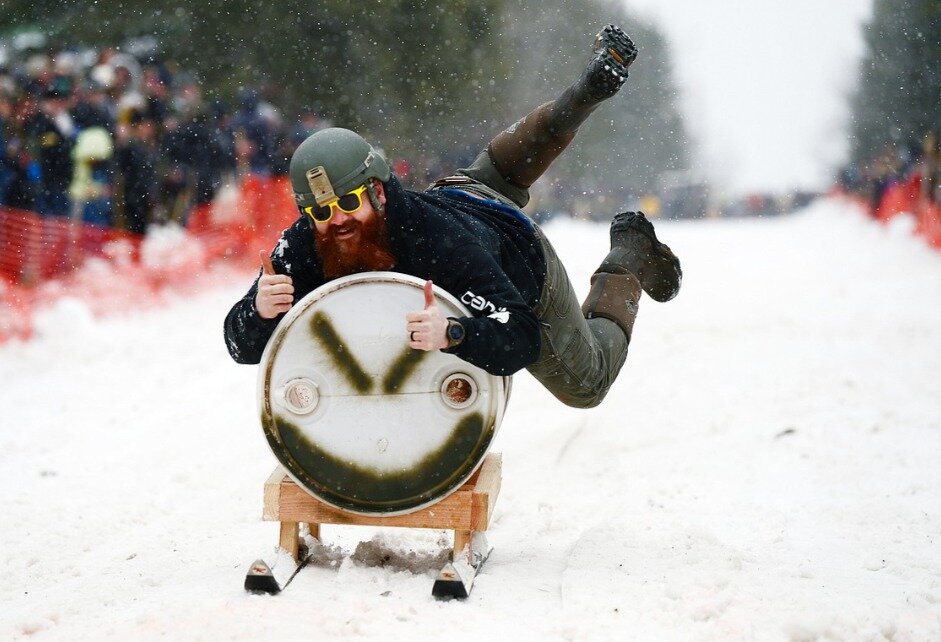 Montana’s Barstool Ski Races Are Exactly What They Sound Like
