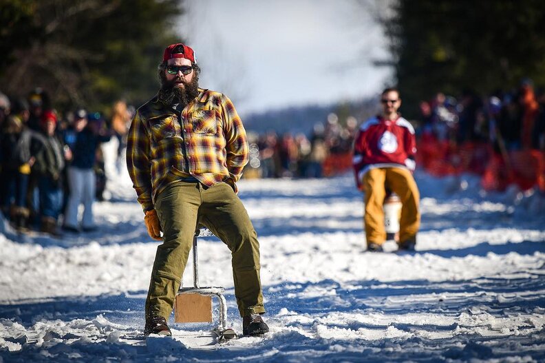 Barstool Ski Races During Montana’s Cabin Fever Days Are Wacky Fun ...