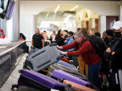 The baggage claim area at Hartsfield-Jackson Atlanta International Airport