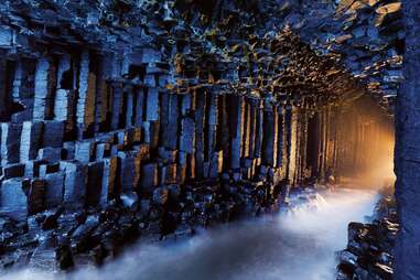 inside fingals cave scotland
