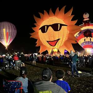 New Orleans Hot Air Balloon Glow and Laser Show