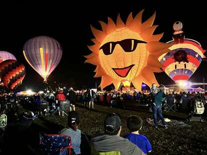 New Orleans Hot Air Balloon Glow and Laser Show