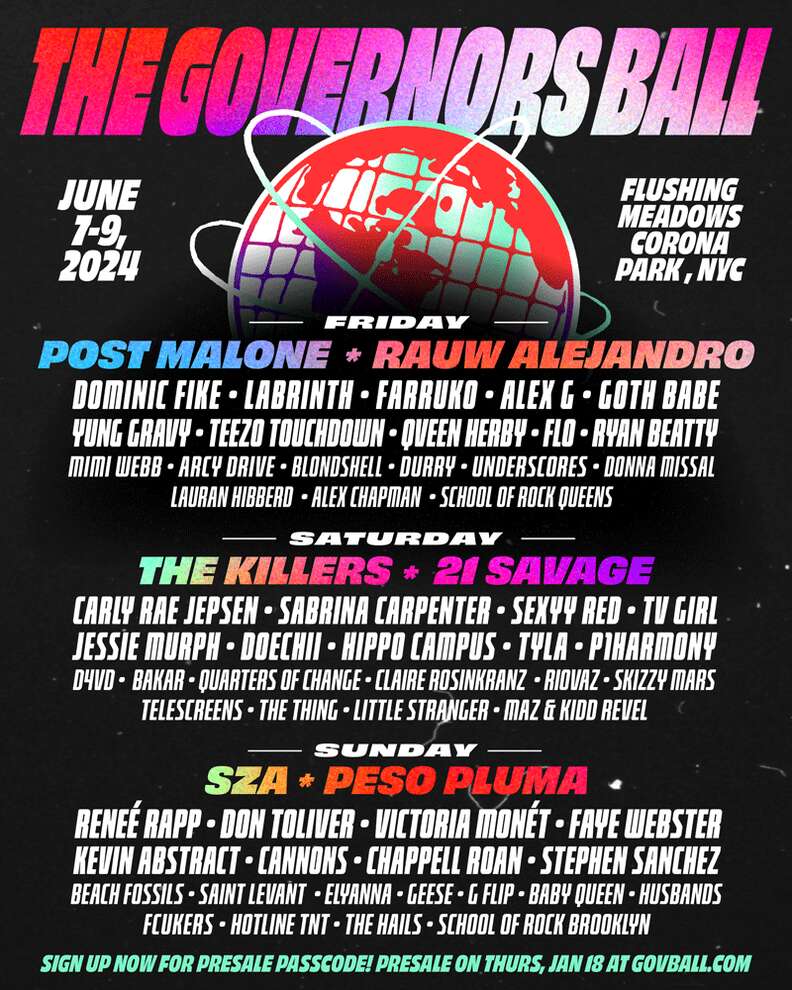 governors ball music festival 2023 lineup new york