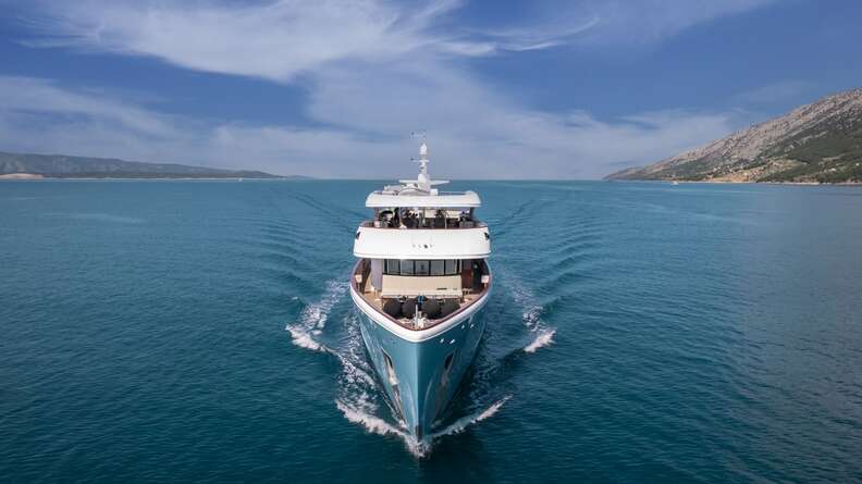 Ohana superyacht along the croatian coast