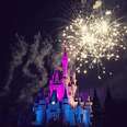 Walt Disney World castle fireworks