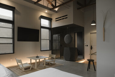 interior room at kodo hotel in the arts district in downtown la