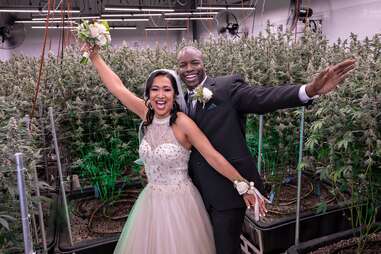 wedding at cannabis dispensary Planet 13