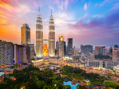 Petronas Towers, also known as Menara Petronas is the tallest buildings in the world from 1998 to 2004.
