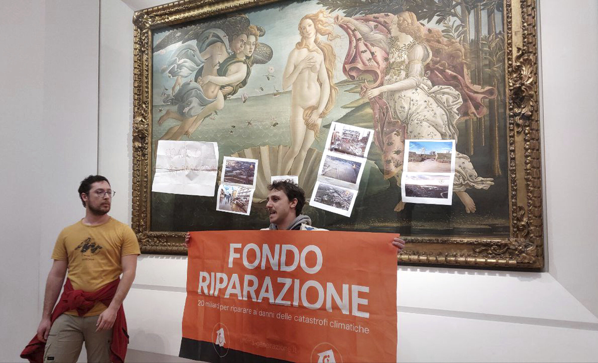 Climate Activists Target Botticelli’s ‘Birth of Venus’ in Florence’s Uffizi Gallery
