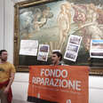 Climate Activists Target Botticelli’s ‘Birth of Venus’ in Florence’s Uffizi Gallery
