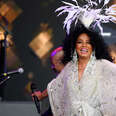Diana Ross performs on the Pyramid Stage during day five of Glastonbury Festival at Worthy Farm, Pilton on June 26, 2022 in Glastonbury, England.