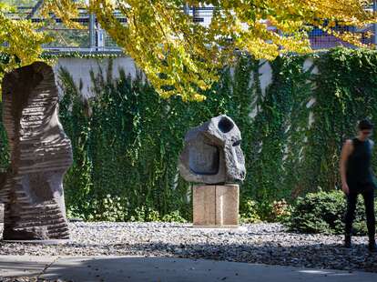 Garden at The Noguchi Museum in Astoria, Queens