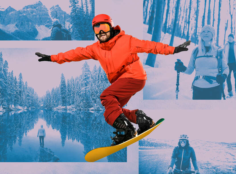 snowboarding winter travel 