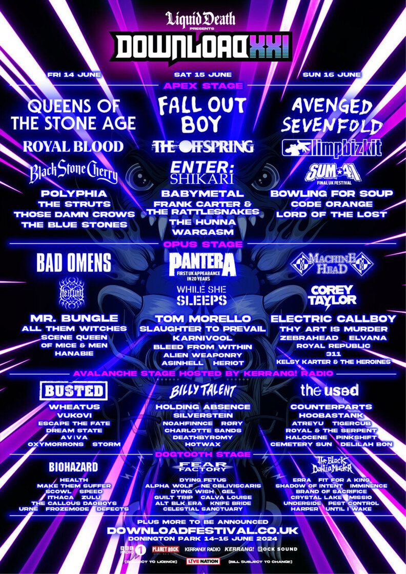 download music festival 2024 lineup derby uk