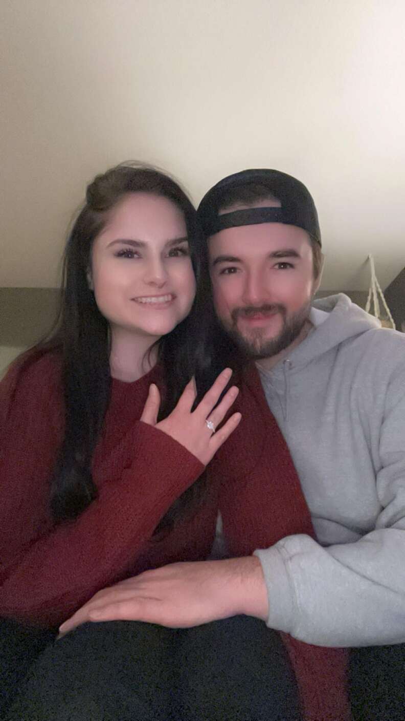 engaged couple