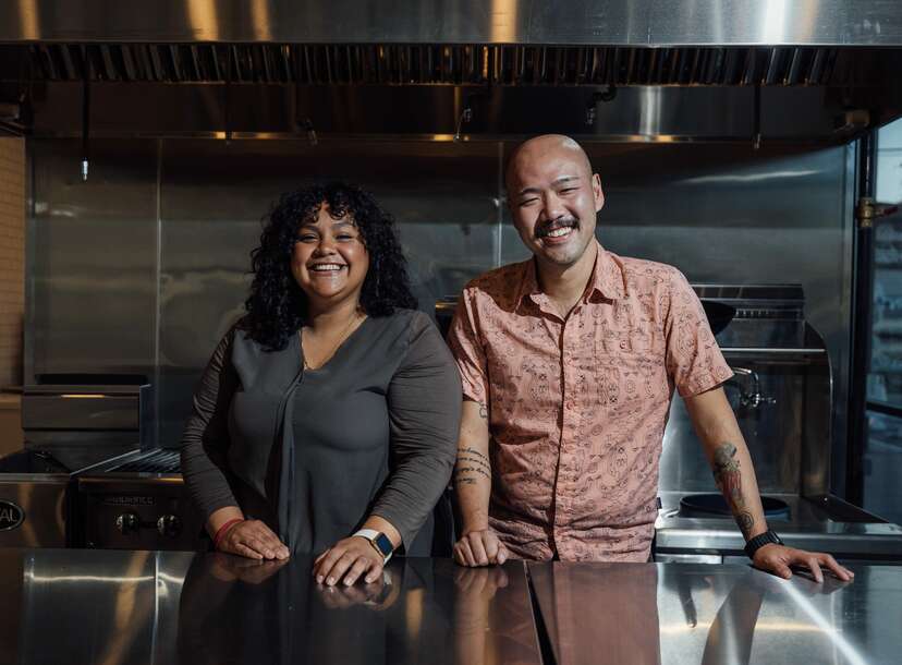 Jūn chefs Evelyn Garcia and Henry Lu