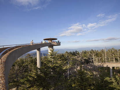 Clingmans Dome inside the Great Smoky Mountains National Park