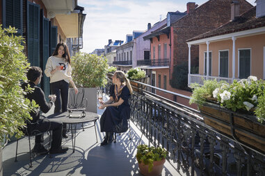 The Celestine hotel balcony