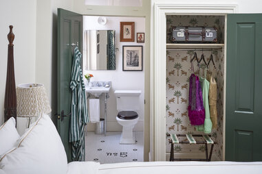 The Celestine New Orleans hotel bathroom and closet
