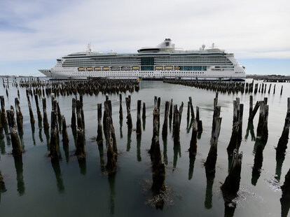 The cruise ship Serenade of the Seas docked at Ocean Gateway.