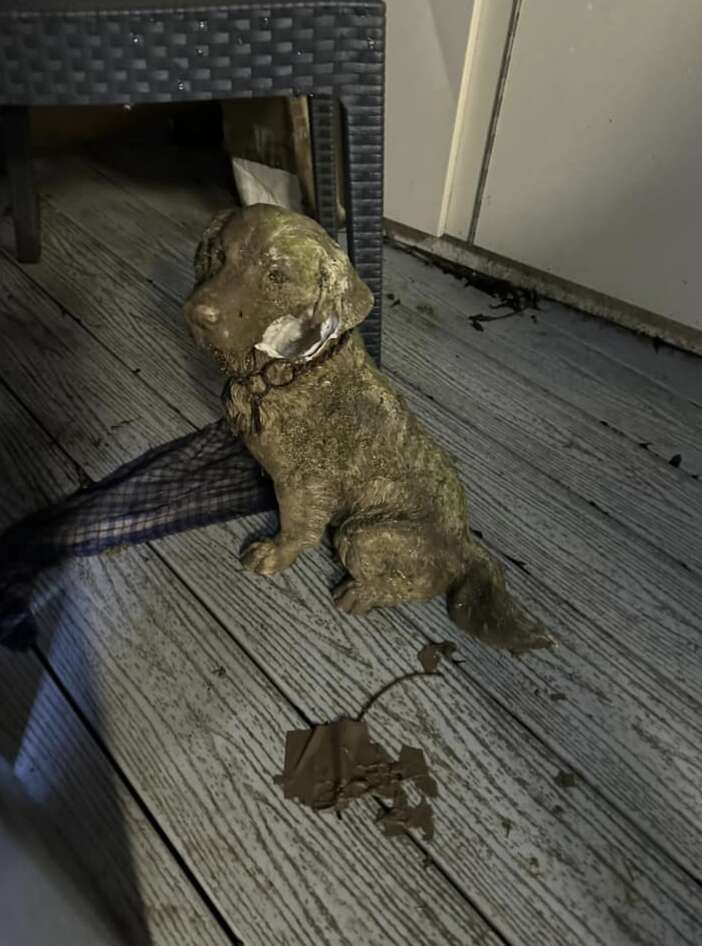 dog statue