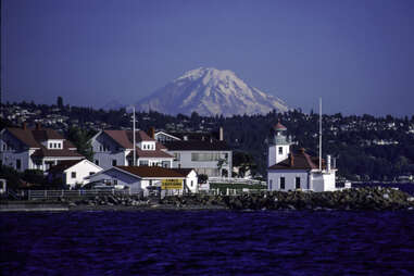 puget sound, vashon-maury island, mount rainer in the distance, most scenic views washington state, seattle