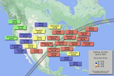 total solar eclipse map path of totality percentage