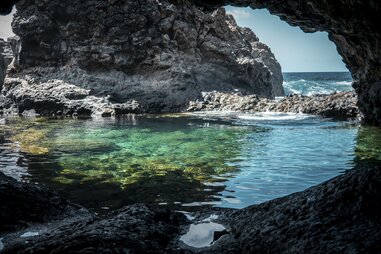 fresh water, swimming hole, puerto rico, el charco azul, cave