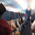 plane seats with passengers