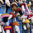 crocheted fungi ornaments souvenirs san josé del pacifico mexico mushroom town