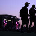 Concertgoers are seen during day 1 of Lollapalooza 2024 at Parque Cerrillos on March 15, 2024 in Santiago, Chile.