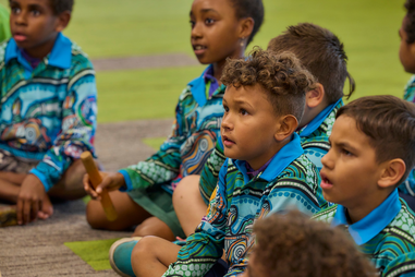 Young participants in Great Barrier Reef education programs.