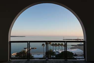 Another view of the sea from Hôtel Barrière Le Majestic in Cannes, France