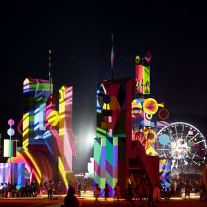  A view of art installations during Weekend 2 - Day 3 of the Coachella Valley Music & Arts Festival at Empire Polo Club on April 21, 2024 in Indio, California.