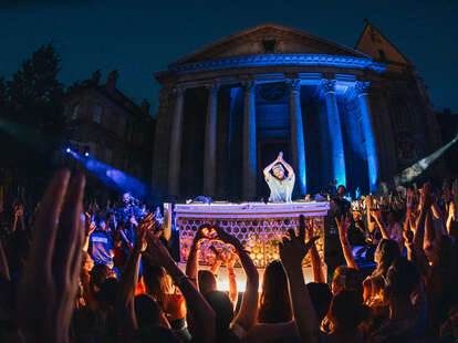 dj performing switzerland outside cercle luxury music festival