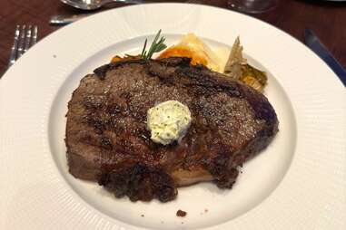 steak dinner plate