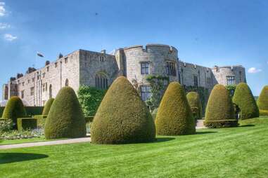 chirk castle wales outdoor topiaries and wildlife