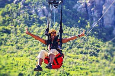 The Flying Dutchman zipline at St. Maarten with Rainforest Adventures