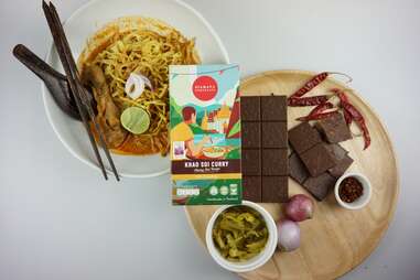 Siamaya&rsquo;s Khao Soi Curry chocolate on display