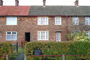 paul mccartney childhood home liverpool england brick facade