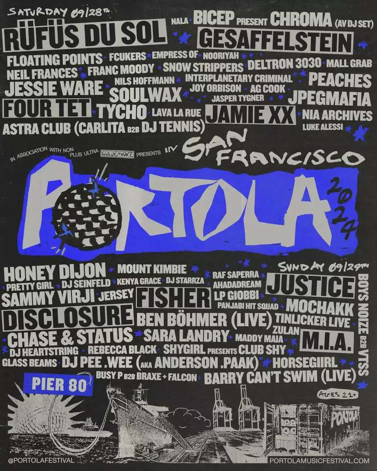 portola music festival 2024 lineup san francisco