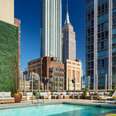 The Penthouse on Park pool at the Royalton Park Avenue Hotel flaunts views of the Empire State Building