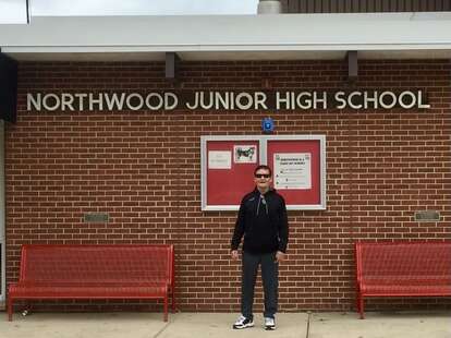 phil wendel teacher posting northwood junior high school sign