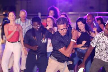 hotel deauville havana cuba salsa dancer man in glasses