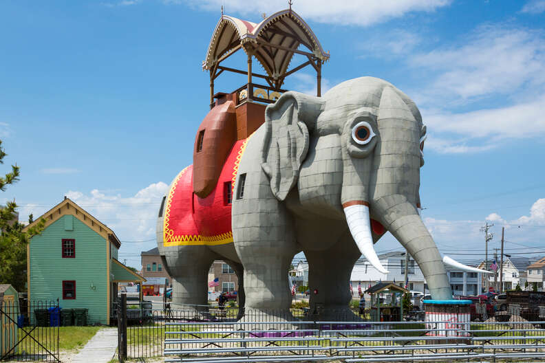 A giant elephant in New Jersey that was once used as hotel 