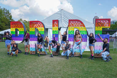 Nashville Pride atmosphere on June 25, 2023 in Nashville, Tennessee