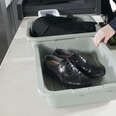 shoes at airport security checkpoint 