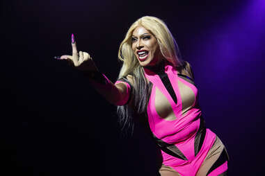 Pangina Heals performs onstage during 'RuPaul's Drag Race British Invasion' at Terminal 5 on May 22, 2022 in New York City